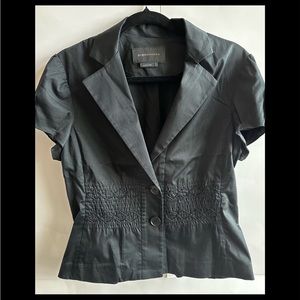 2- BCBGMAXAZRIA  black button up